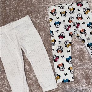 2 Pack Disney Toddler Girl Leggings